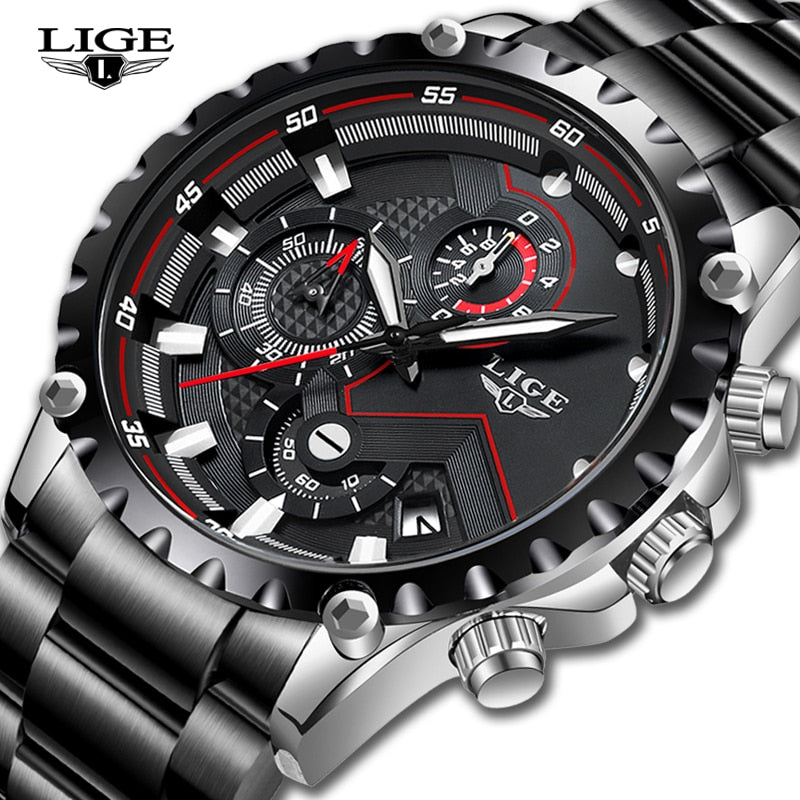 Relógio LIGE Top De Luxo